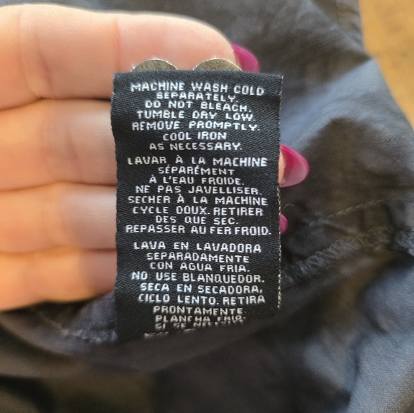 Affliction Black Cross Tie Dye Long Sleeve Button Down Shirt XL - Picture 9 of 9